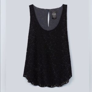 ARITZIA “Talula” Betty Lace Black Tank Top (Small)